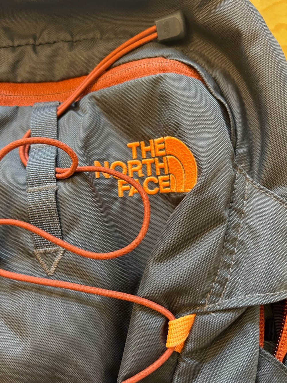 The North Face Borealis Backpack Black Gray Orange Laptop Bag - Picture 2 of 12